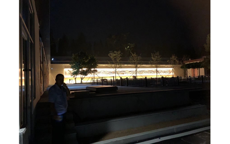 山東鐵路護路聯防辦公室教育訓練基地夜景亮化工程